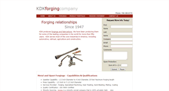 Desktop Screenshot of kdkforging.com